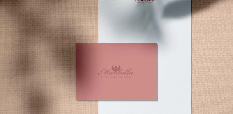 Pure nature design card mockups